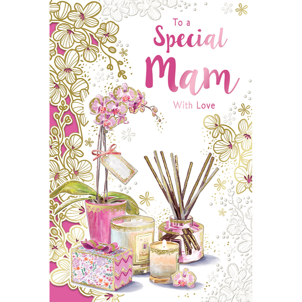 To a Special Mam With Love Celebrity Style Birthday Card