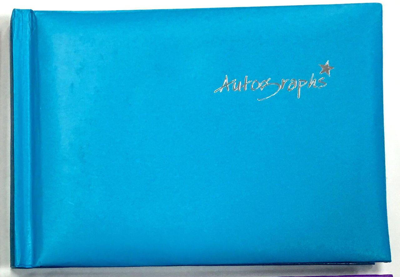 Blue Autograph Book 100 pages - Signature End of Term School Leavers