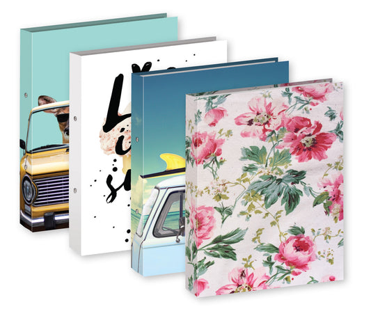 Tiger A4 Fashion Ringbinder - Assorted Designs