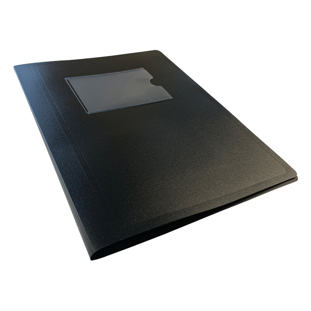 A5 Black Flexible Cover 10 Pocket Display Book