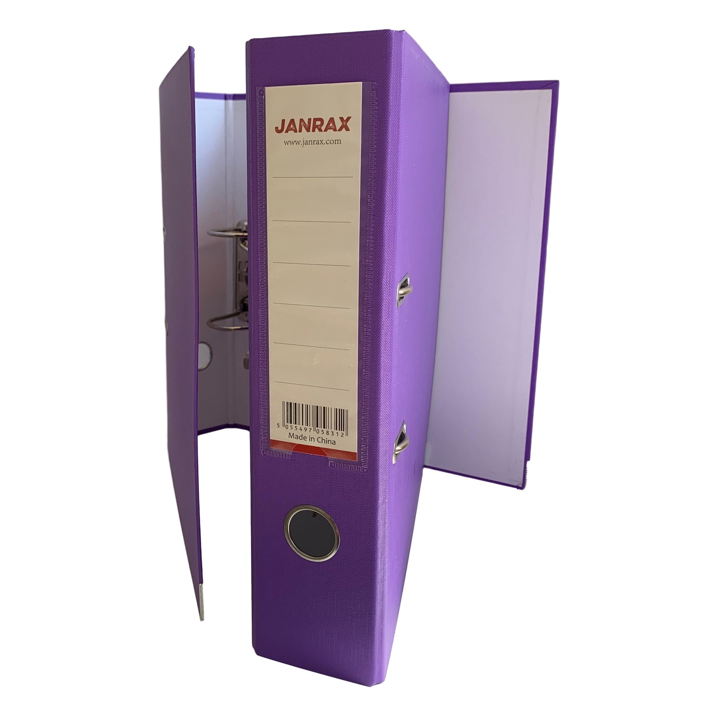 Pack of 10 A4 Purple Paperbacked Lever Arch Files by Janrax