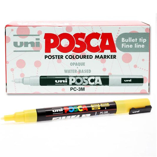 Yellow Uni Posca Pc-3M Fine Bullet Tip Permanent Marker Pen