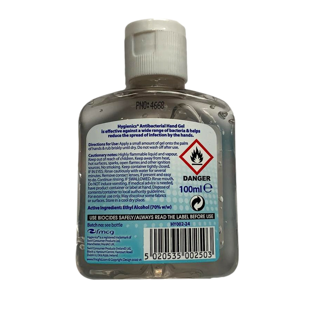 Hygienics Anti Bacterial Moisturising Hand Gel 100ml