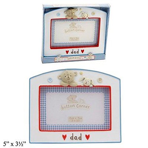 Button Corner Dad Photo Frame