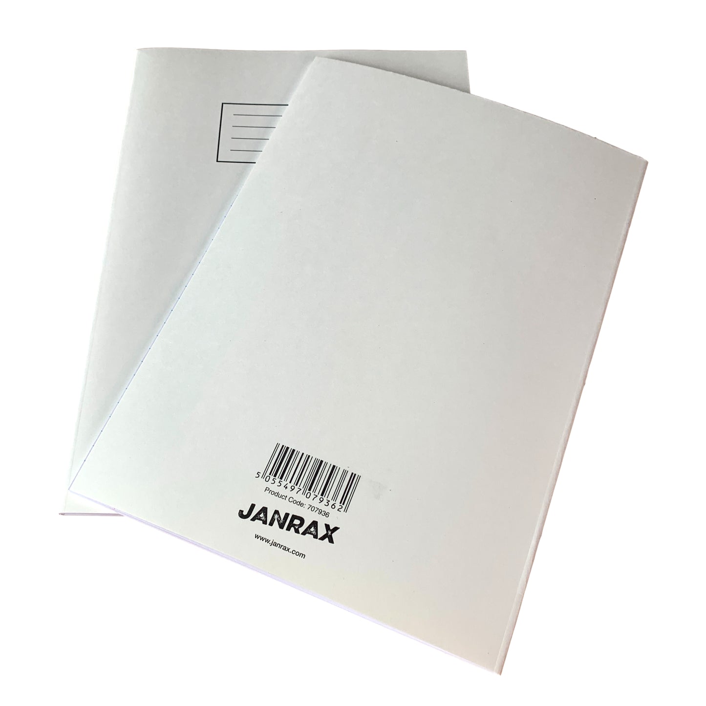 Pack of 50 Janrax A4 White 80 Pages Feint and Ruled Exercise Books