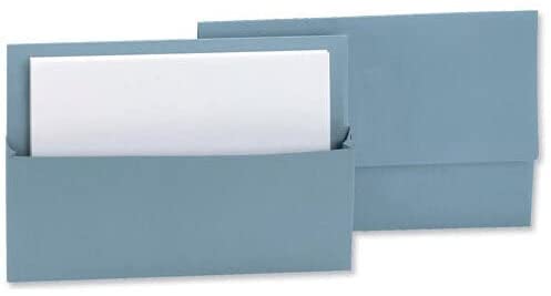 Pack of 50 Foolscap Blue Document Wallets