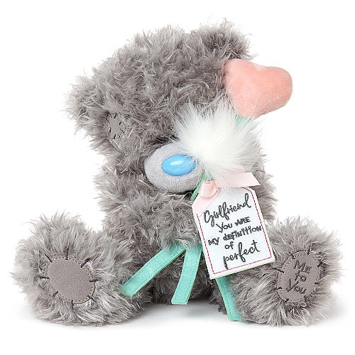 Tatty Teddy Holding Bunch of Dandelionst With Gift Tag Me to You Bear