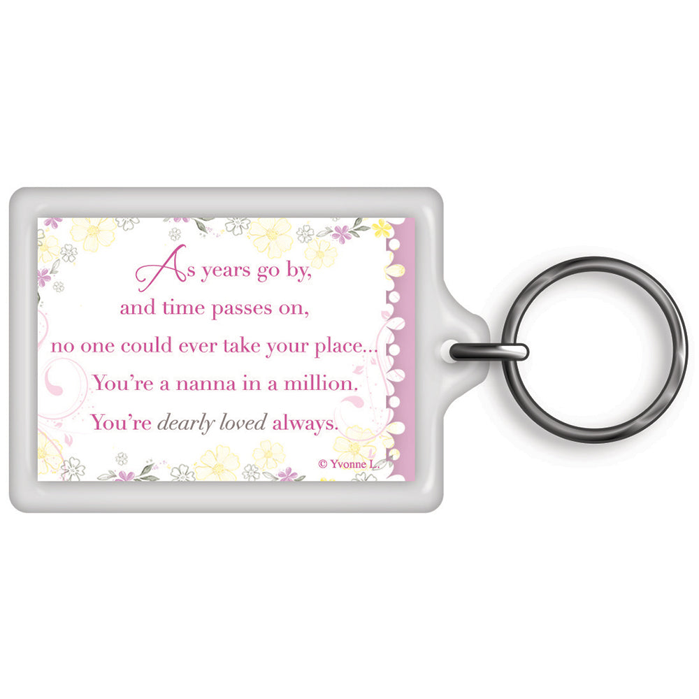 World's Best Nanna Celebrity Style Keyring