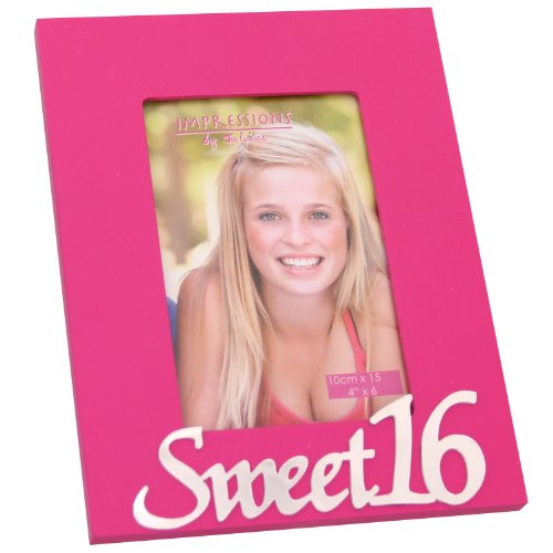 Sweet 16 - Glass Mirror Motif Photo Frame