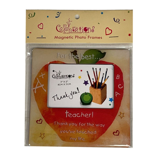 Thank You Teacher 3" x 2" Magnetic Photo Frame