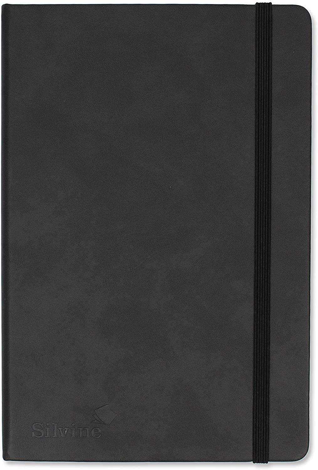 Silvine A5 Executive Soft Feel Black Notebook Journal