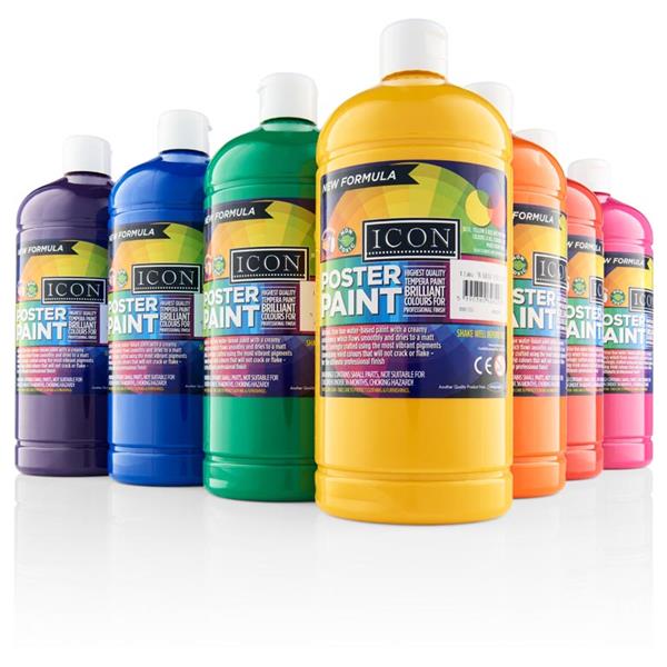 1 Litre Ultramarine Blue Poster Paint by Icon Art