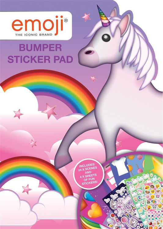 Emoji Unicorn Bumper Sticker Pad