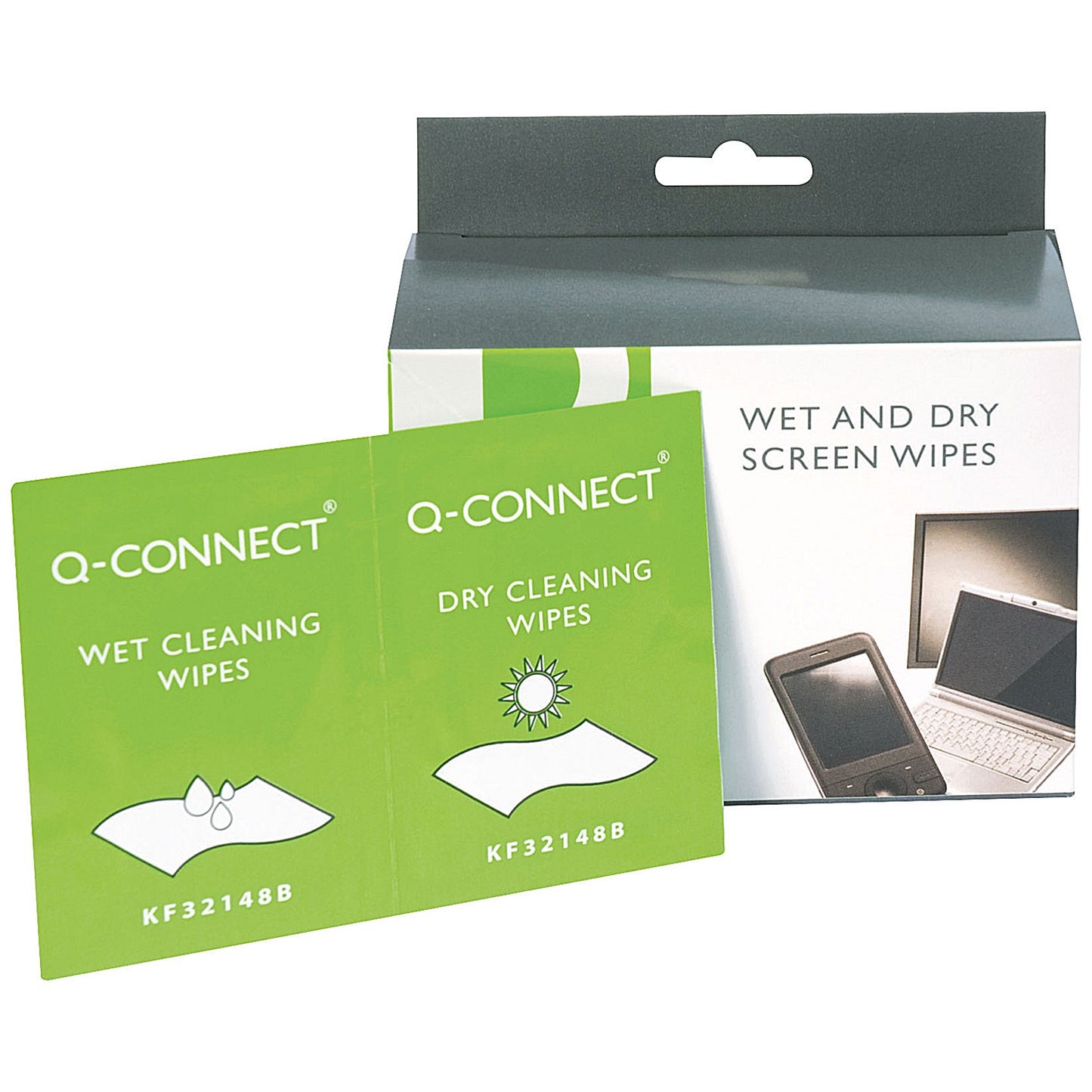 Q-Connect Wet and Dry Wipes (Pack of 20)