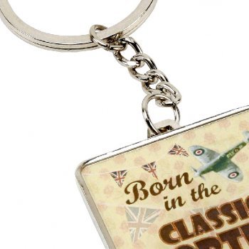 Born in the Classic Forties Keyring, Gift