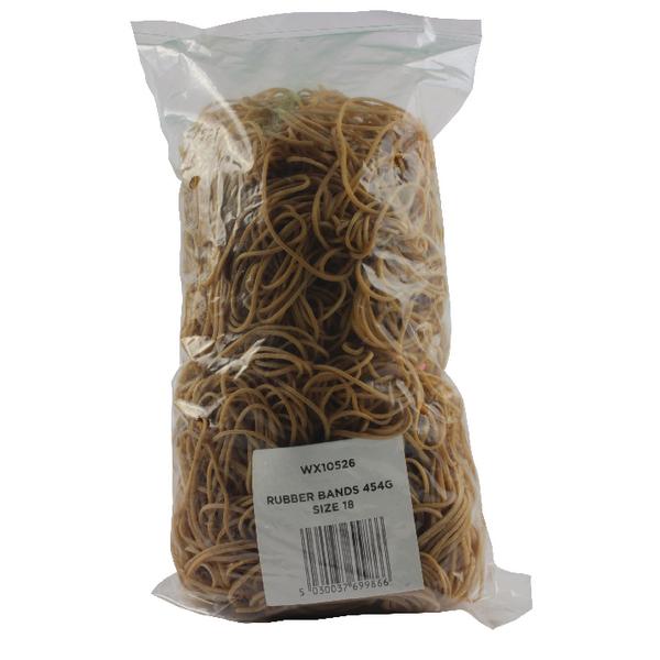 Pack of 454g Size 18 Rubber Bands