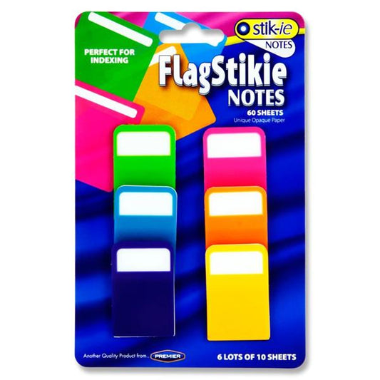 Stik-Ie Notes 6X10 Sheets 24X38Mm Transparent Index Stikie Notes - Neon