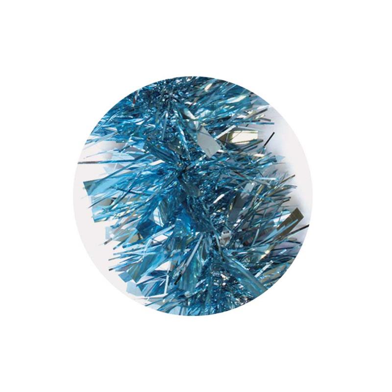 2m Pale Blue Christmas Chunky Tinsel