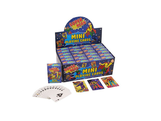 6x4cm Mini Superhero Playing Cards