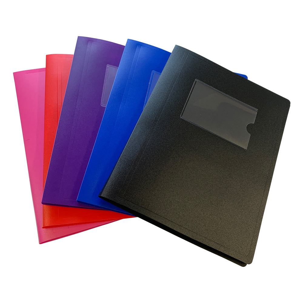 A5 Blue Flexible Cover 10 Pocket Display Book