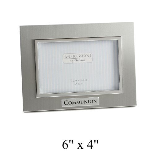 Juliana 2 Tone Aluminium Photo Frame Communion 6"x4"