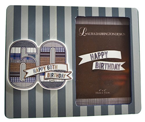 Laura Darrington Denim Collection Wooden Photo Picture Frame 60th Birthday