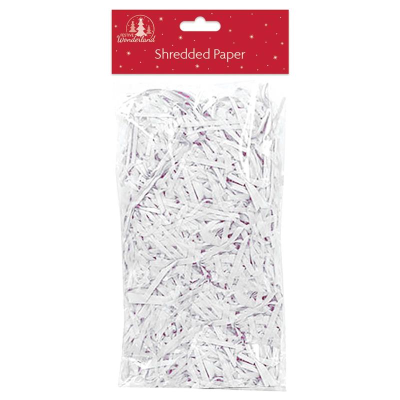 Christmas White Shredded Tissue Paper