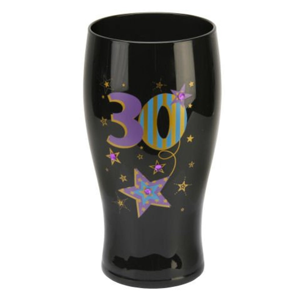 Decorative 30th Birthday Beer Glass