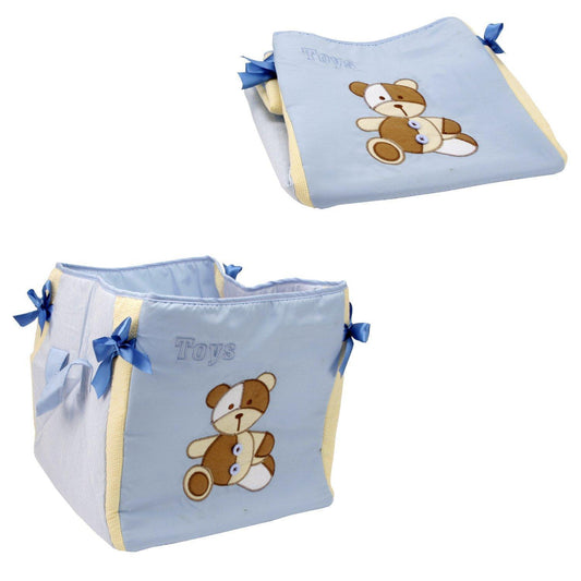 Baby or Kids Toy Bag - Blue Teddy