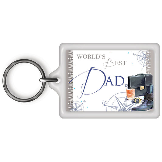 World's Best Dad Celebrity Style Keyring