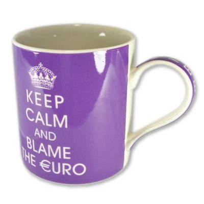 Keep Calm Ceramic Mug - Keep Calm And Blame The Euro