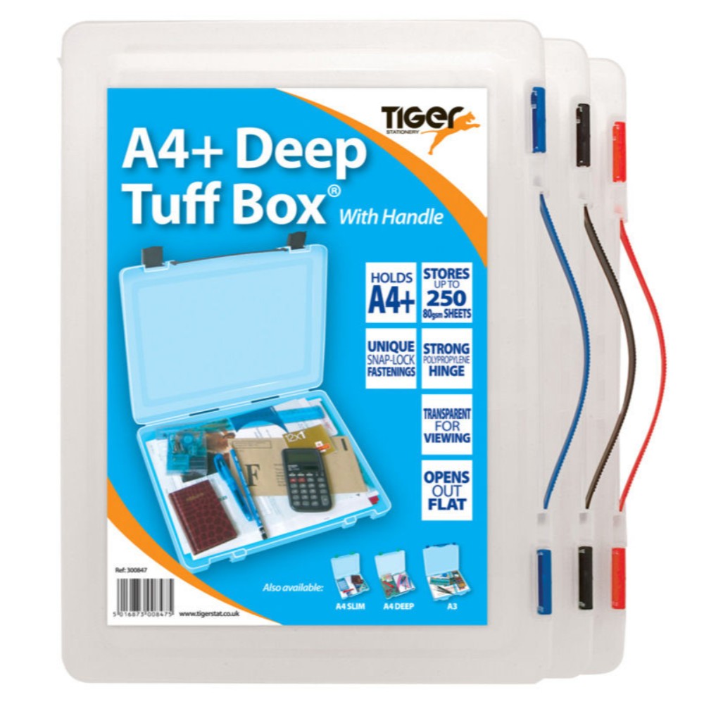 Foolscap/A4+ Tuff Box with Handle