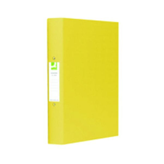 Pack of 10 A4 25mm Polypropylene Yellow 2 Ring Binder