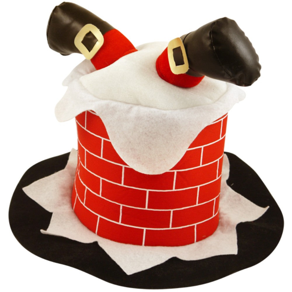 Adult Chimney Hat with Santa Legs