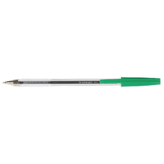 Box of 50 Medium Green Ballpoint Pens