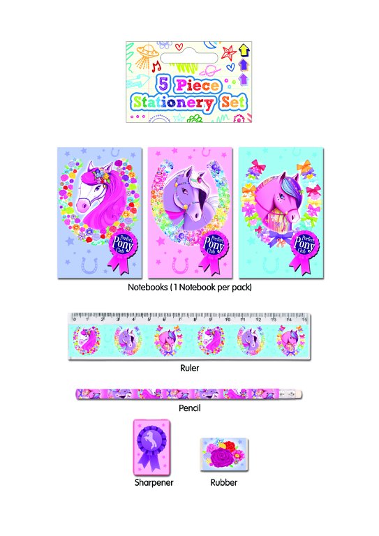 5 Piece Pony Stationery Set