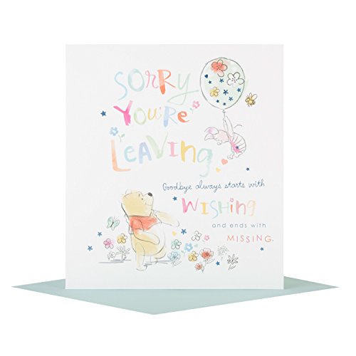 Disney Winnie the Pooh Leaving Card Wishing You Happiness