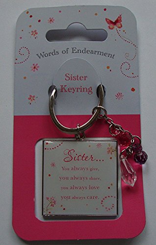 Sister Keyring words of Endearment