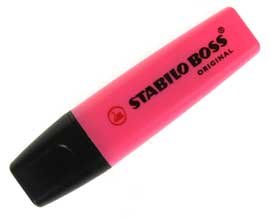 Stabilo Boss Original Pink Highlighter (Pack of 10)