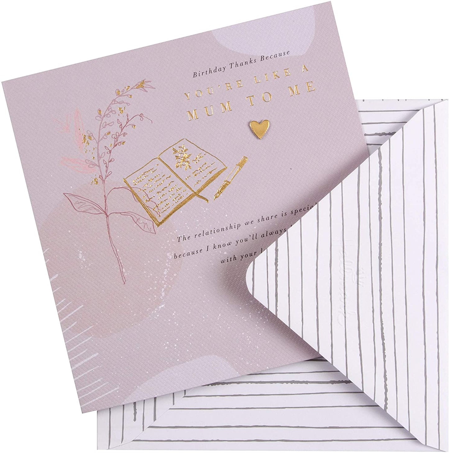 Like a Mum to Me Relaxing Design Birthday Thank You Card