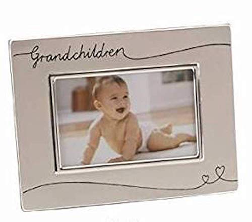 Two Tone Silver Plated Grandchildren Photo Frame