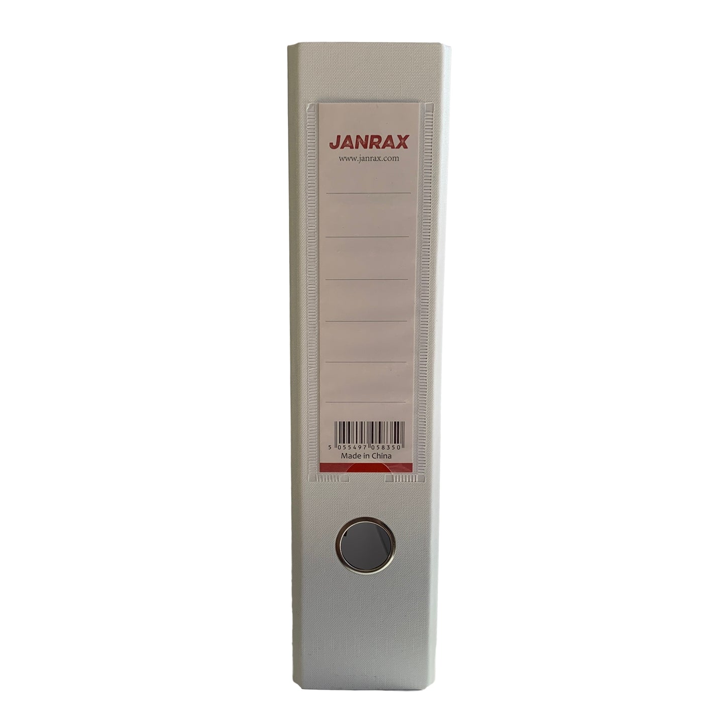 Pack of 10 A4 White Paperbacked Lever Arch Files by Janrax