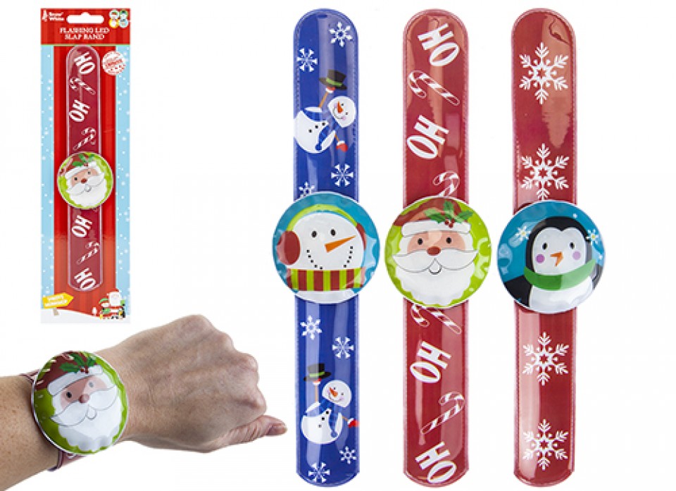 Led Flashing Christmas Snap Band