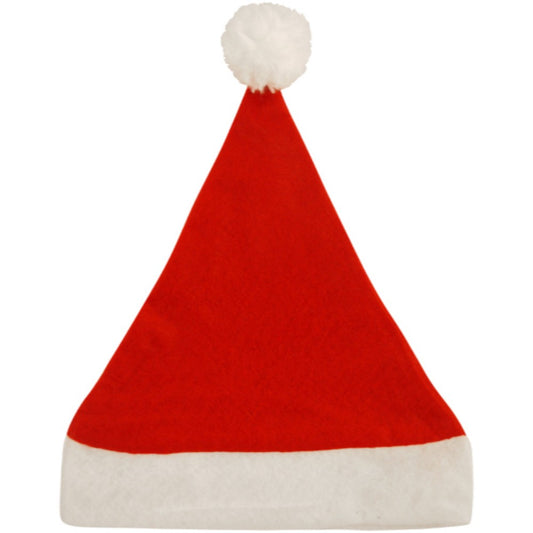 Child Christmas Santa Hat with Bobble & Trim