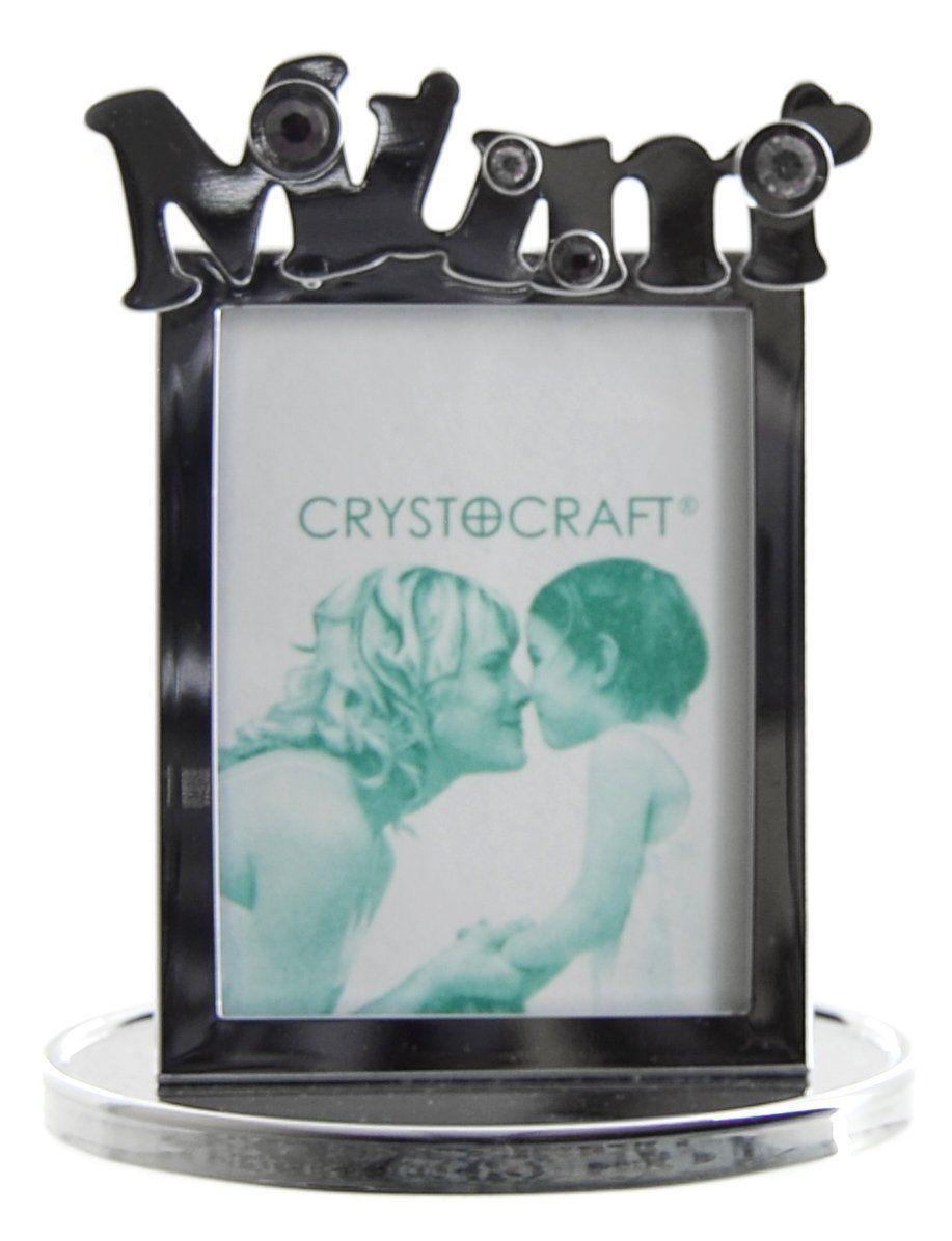 "Mum" Small Crystal Photo Frame In A Gift Box