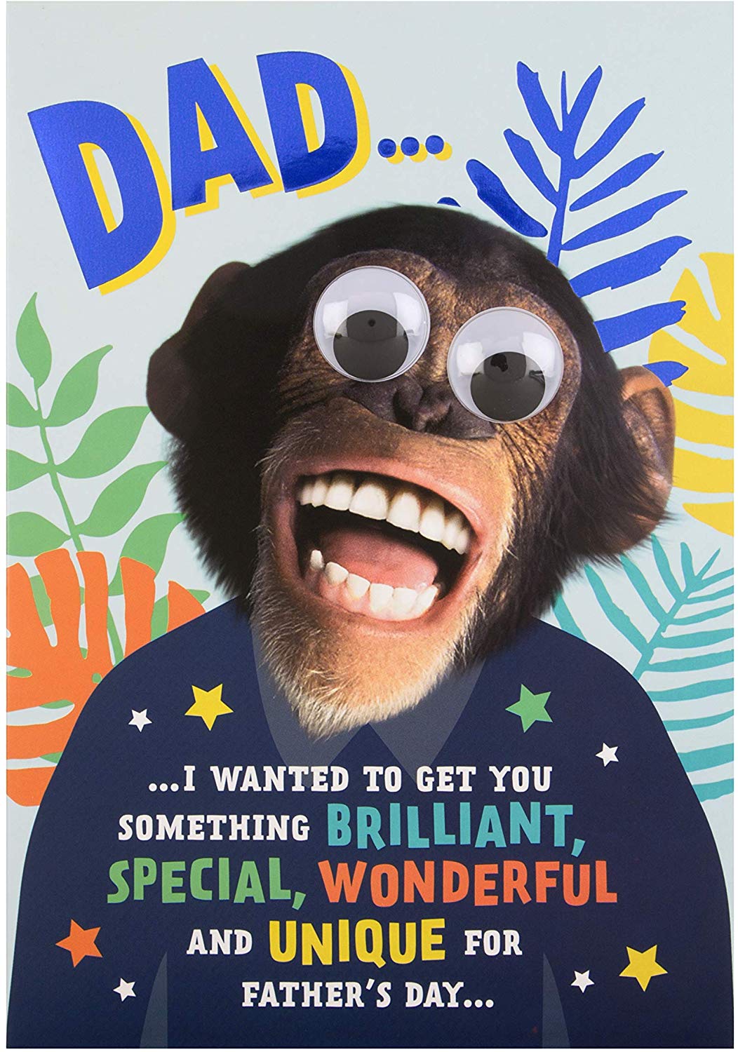 Dad Father's Day Card 'Googly Eyes'