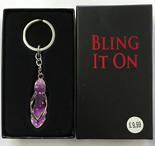 Bling Keyring - High Heel Pink Diamante Shoe