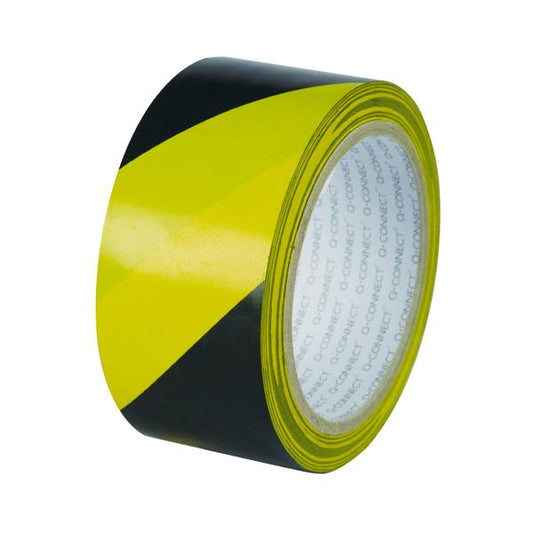 Pack of 6 Yellow Black Hazard Tape