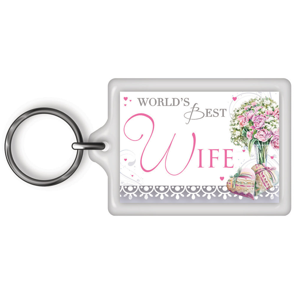 World's Best Wife Celebrity Style Keyring