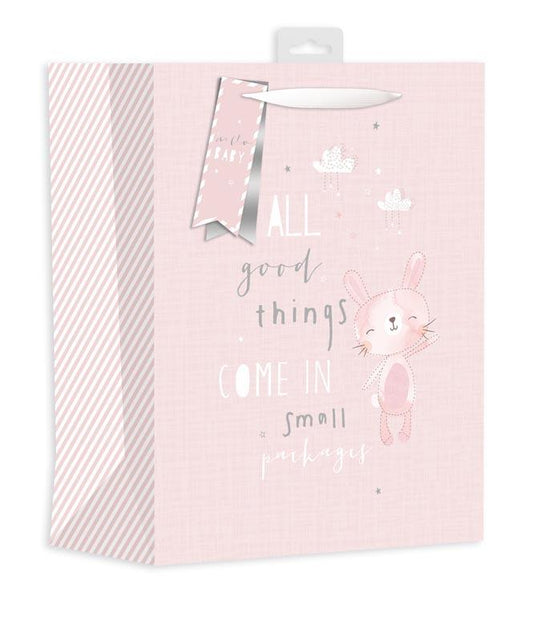 Baby Bunny Pink Large Gift Bag